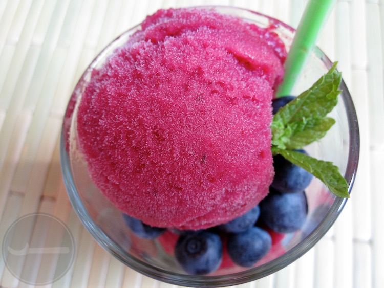 Blueberry Mojito Sorbet