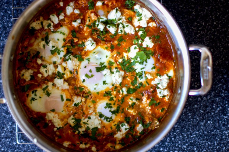 Shakshuka (Eggs Poached in Spicy Tomato Sauce)